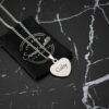 Bedel hartje naam gravure met ketting