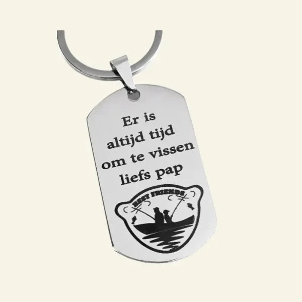 Sleutelhanger met tekst Titanium