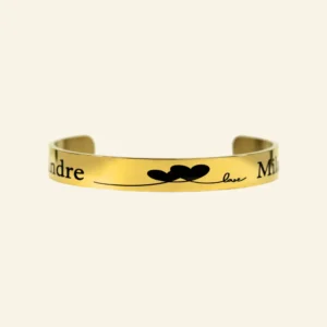 Gepersonaliseerde armband vrouw goud kleurig