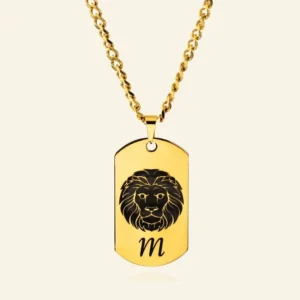 Sterrenbeeld ketting voor mannen goudkleurig
