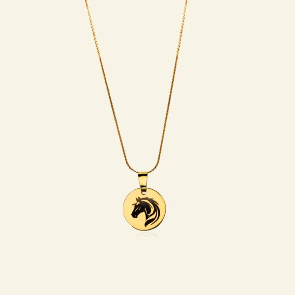 Kinderketting met naam of letter goud