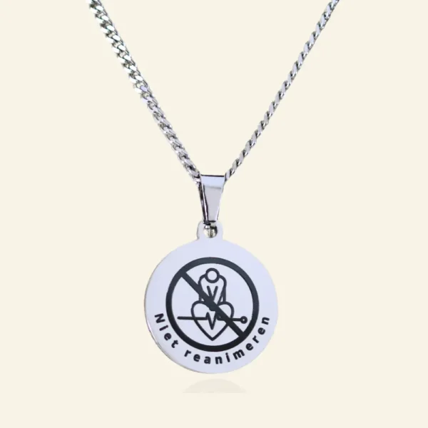 SOS ketting met medische gegevens