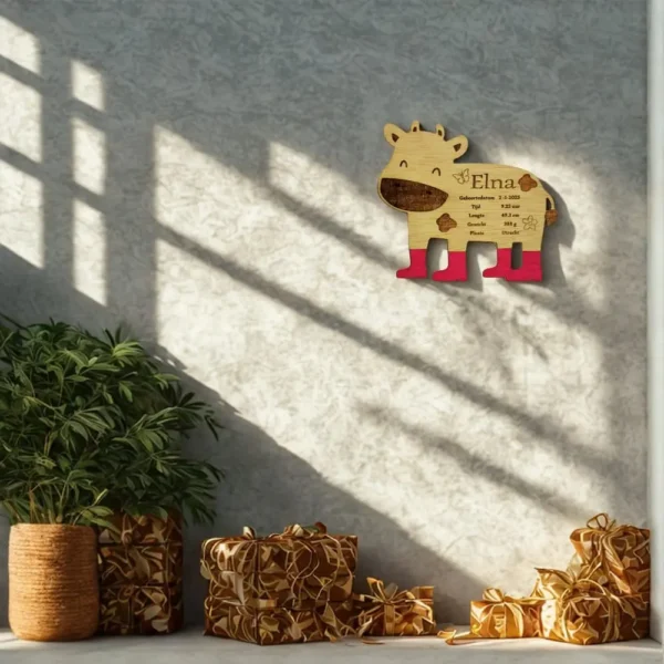Gepersonaliseerd Geboortecadeaus hout