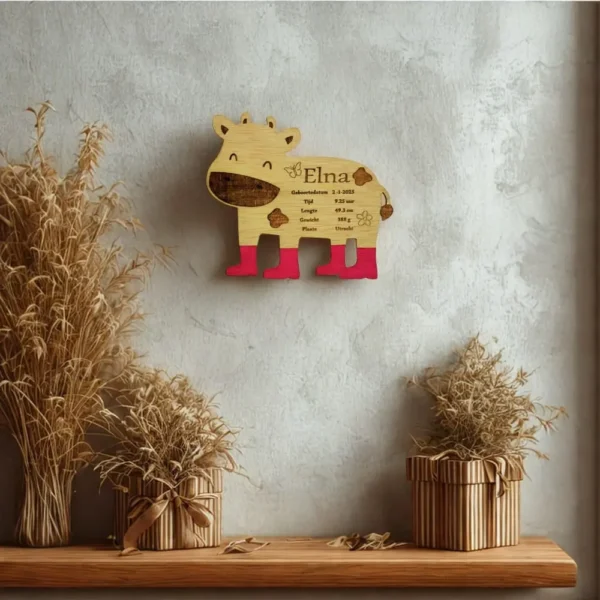 Gepersonaliseerd Geboortecadeaus hout