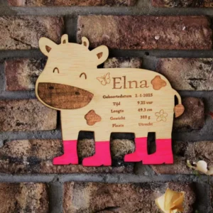 Gepersonaliseerd Geboortecadeaus hout